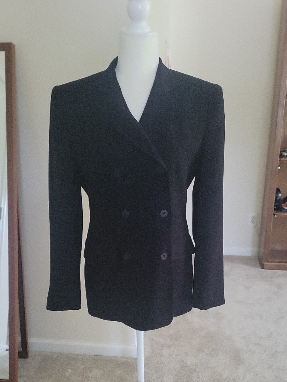 Vintage Jones New York Black Tailored Blazer Jacket